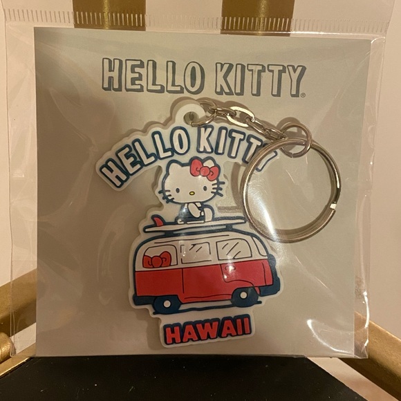 Hello Kitty Sanrio Hawaii Key Ring New - Picture 2 of 2